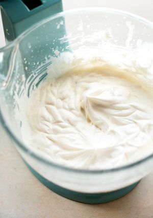 A picture of Homemade whipped cream.