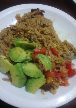 A picture of Beef pilau# festive contest kakamega # authormarathon#.