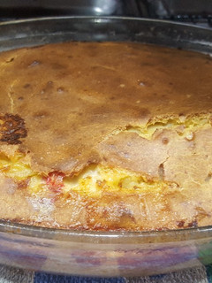 Una foto de Torta de queso, cebolla y harina de maíz (Sopa paraguaya)