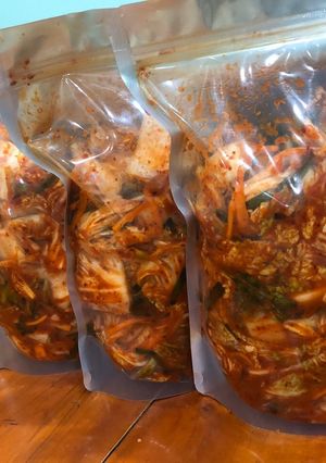 Hình của món Kim chi kiểu việt.