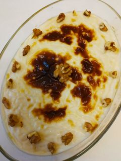 صورة لوصفة بطاطا حلوة بالمهلبية 🍠🍶