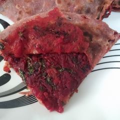 A picture of Stuffed Beetroot Paratha.