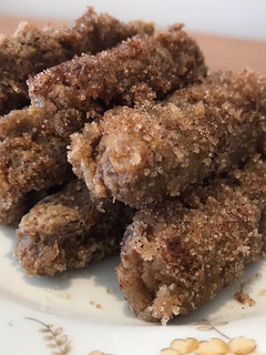Una foto de Churros horneados veganos