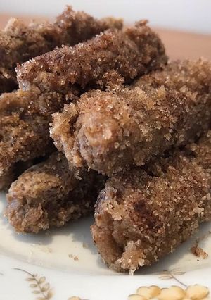 Una foto de Churros horneados veganos