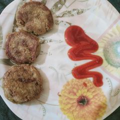 A picture of Beef shami kabab.