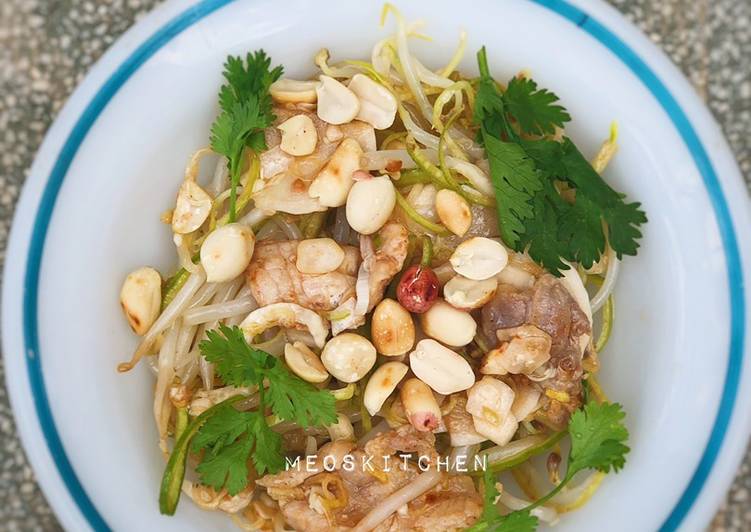 Step-by-Step Guide to Make Quick Giá, bắp chuối trộn thịt heo