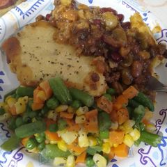 A picture of Texas Bean Casserole.