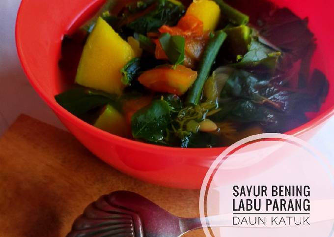 Sayur bening labu parang daun katuk