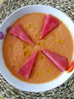 Una foto de Gazpacho de sandía