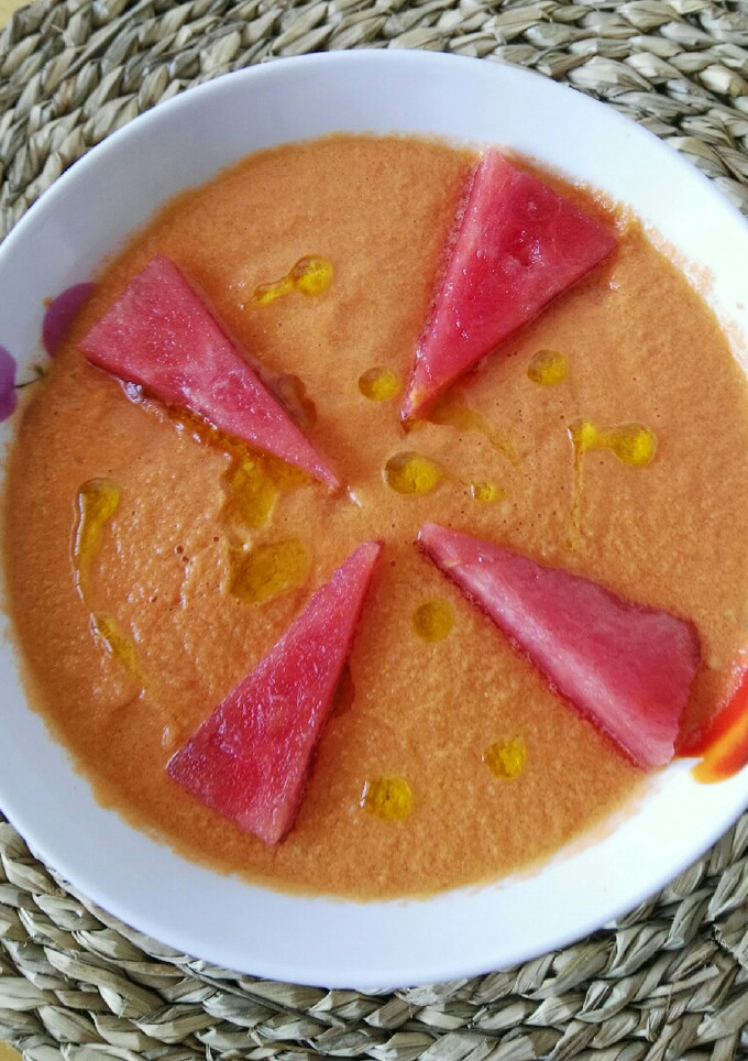 Una foto de Gazpacho de sandía