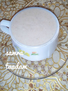A picture of Millet kunu with white rice,fresh groundnut and wheat.