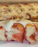 Strawberry Rolls with Lemon Cream Cheese Glaze