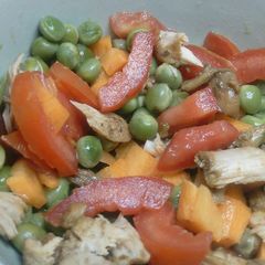 A picture of Cold Chicken peas salad #chicken contest.