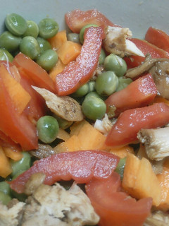A picture of Cold Chicken peas salad #chicken contest.