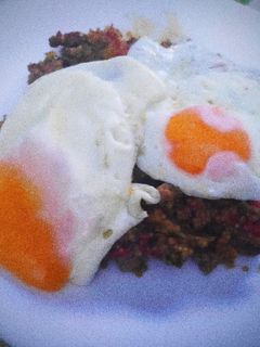 Una foto de Revuelto de carne picada