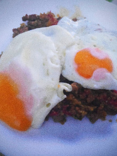 Una foto de Revuelto de carne picada