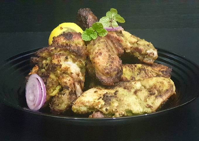 Chicken Hariyali Tandoori in Tawa & Airfryer