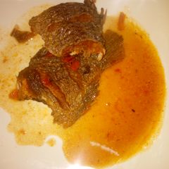A picture of Stewed Tilapia fish.
