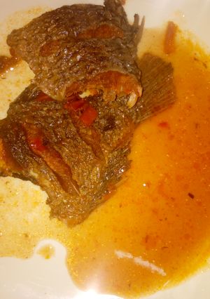 A picture of Stewed Tilapia fish.