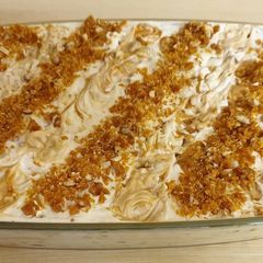 A picture of Butter scotch tiramisu.