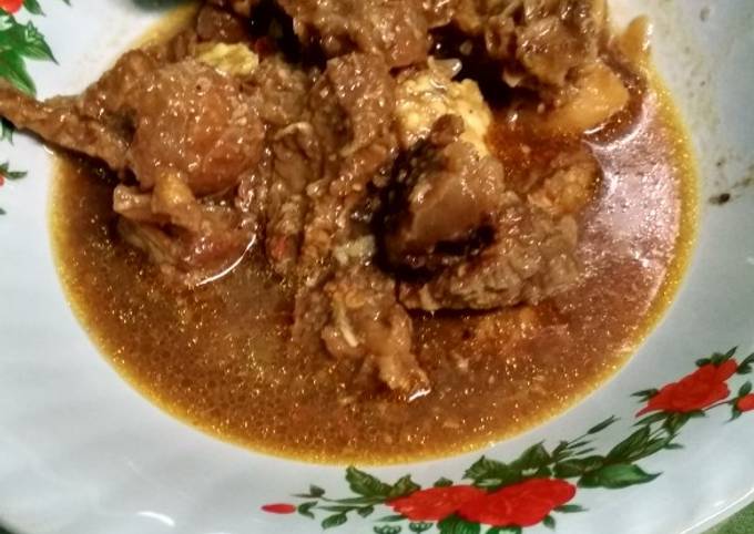 Semur daging pedes mantap