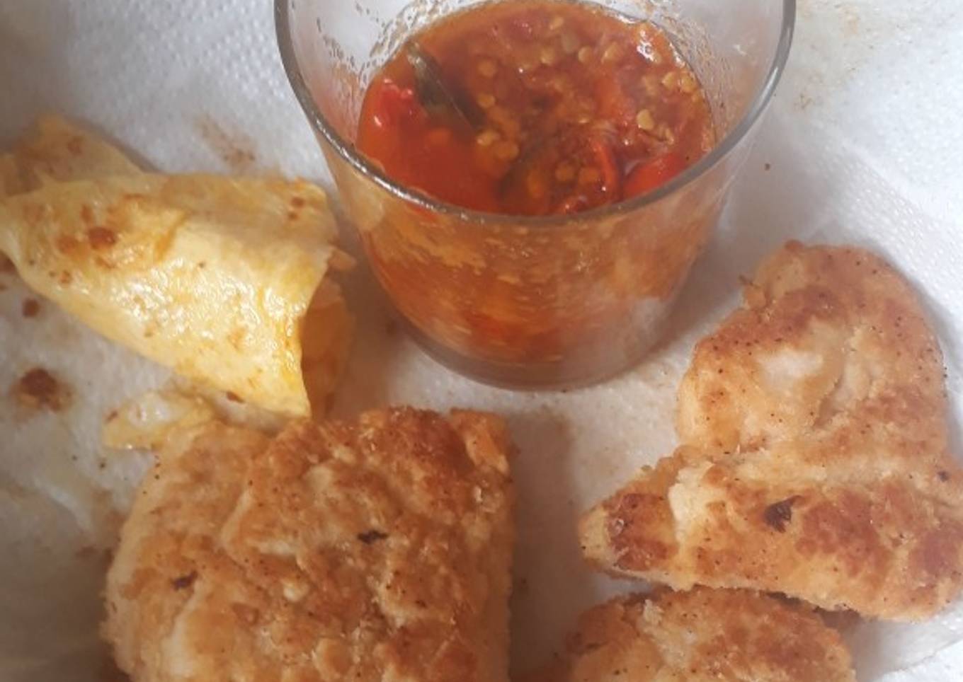 Sambal Kari Rica ayam geprek