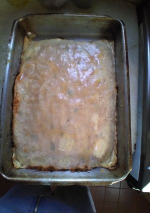 Una foto de Tarta de pollo y zapallito