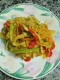 Salteado de verduras y pollo y arroz integral