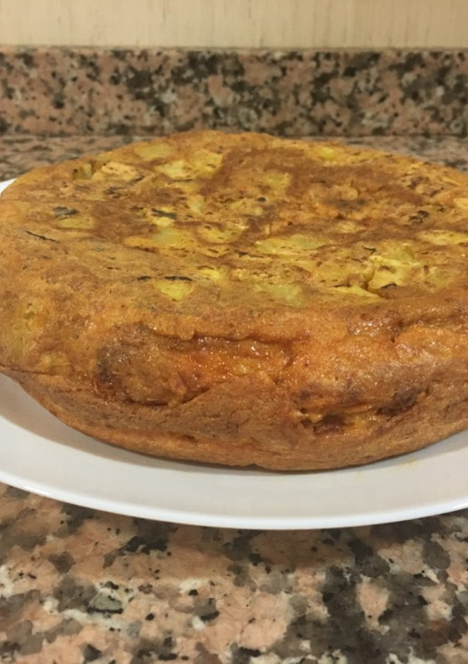 Una foto de Tortilla de sobrasada
