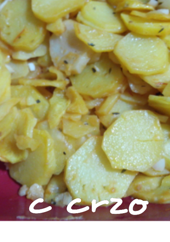 Una foto de Patatas pobres, en el microondas