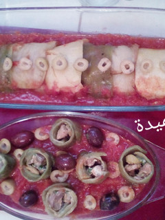 صورة لوصفة غراتان البطاطا والفلفل والباذنجان