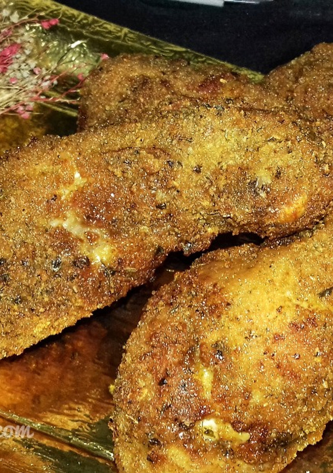 Una foto de Muslos de pollo frito