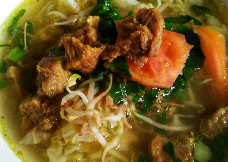 Resep Soto daging Sapi, Bisa Manjain Lidah