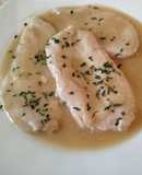 Filetes de pollo con salsa al whisky – exprés