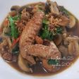 Tumis sayap ayam jamur kancing berkuah