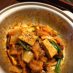A picture of Jae Yook Bokk GeumStir Fry Kimchi and Pork Belly.