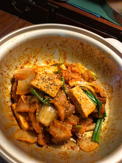 A picture of Jae Yook Bokk GeumStir Fry Kimchi and Pork Belly.