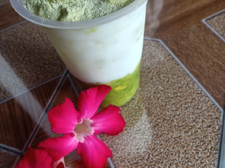 Langkah Gampang Menyiapkan Resep Alpukat Kocok macha yang Lezat Sekali Anti Ribet, Lezat Sekali