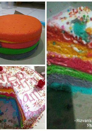 Foto resep Rainbow kukus santan
