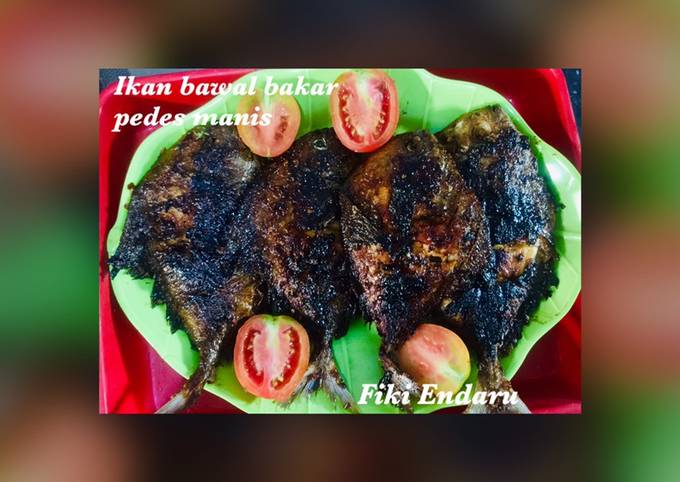 Ikan Bawal Bakar Pedes Manis