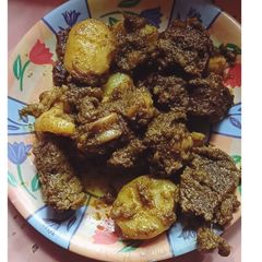 A picture of Dry mutton kosha(no water).