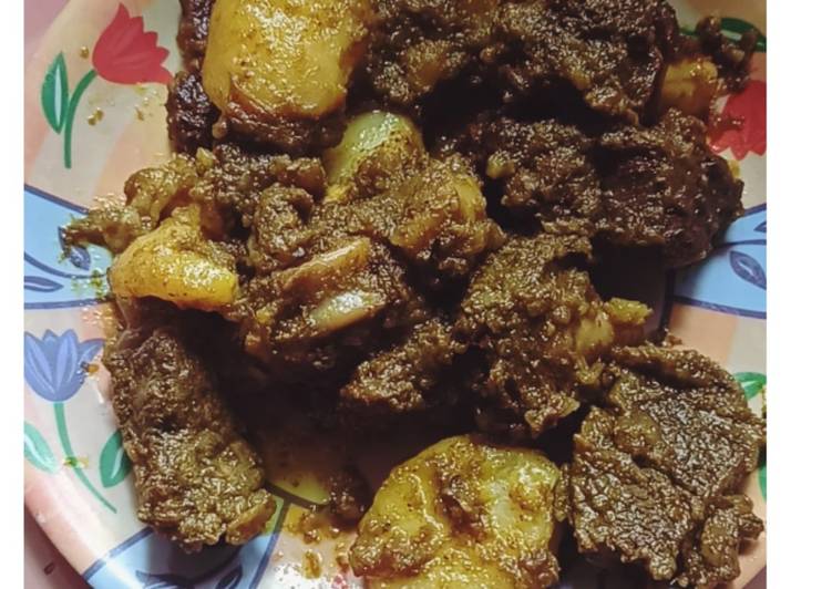 Recipe of Ultimate Dry mutton kosha(no water)