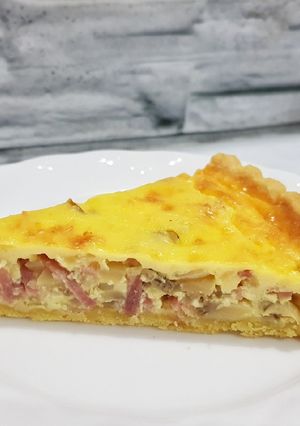 Foto resep Ham & Mushroom Quiche