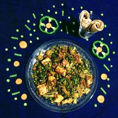 A picture of Paneer Veggie Bhaaji.