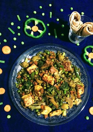 A picture of Paneer Veggie Bhaaji.