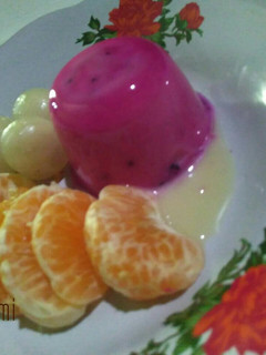 Foto resep Puding buah naga