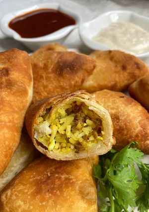 عکسی از دستور پیراشکی گوشت