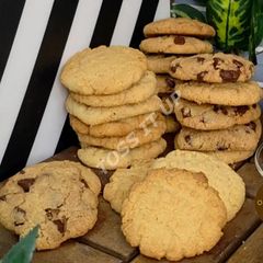 A picture of Classic Peanut Butter Cookies And Choco chip Peanut Butter Cookies By One Dough.