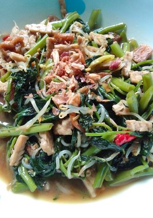 Foto resep Tumis Kangkung Getate (tauGe,Tahu,Tempe)😅🥰
