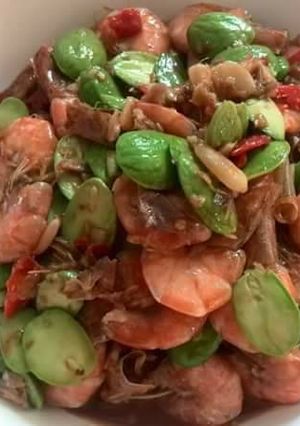 รูปของ สะตอผัดกะปิกับกุ้ง